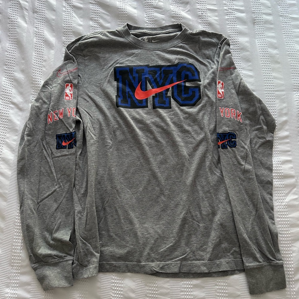 Nike Gray NYC Long Sleeve Shirt Large Worn Once